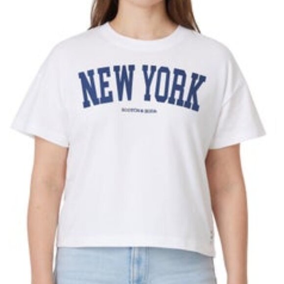 ❤️Scotch & Soda Women's Boxy City T-Shirt - Picture 1 of 1